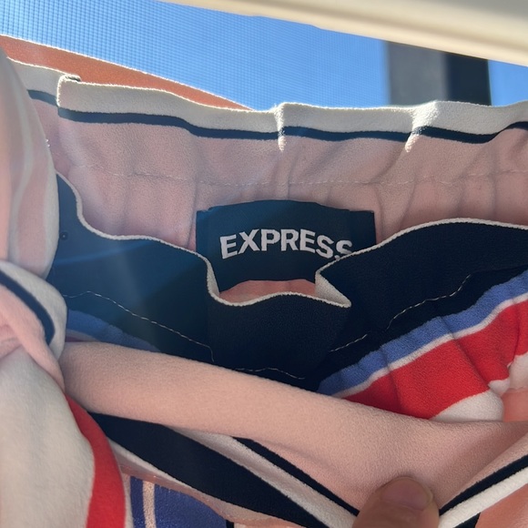 Express size XS striped high rise ankle dress pants - Picture 4 of 8